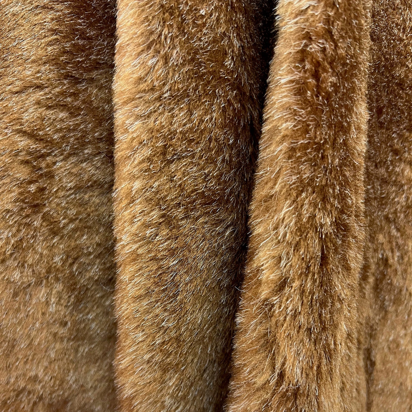 Zahra RUST with Flecks of WHITE 0.5 Inch Short Pile Soft Faux Fur Fabric for Fursuit, Cosplay Costume, Photo Prop, Trim, Toss Pillow, Crafts