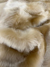 Zahra BEIGE TAUPE 0.75 Inch Short Pile Soft Faux Fur Fabric for Fursuit, Cosplay Costume, Photo Prop, Trim, Throw Pillow, Crafts - 10177