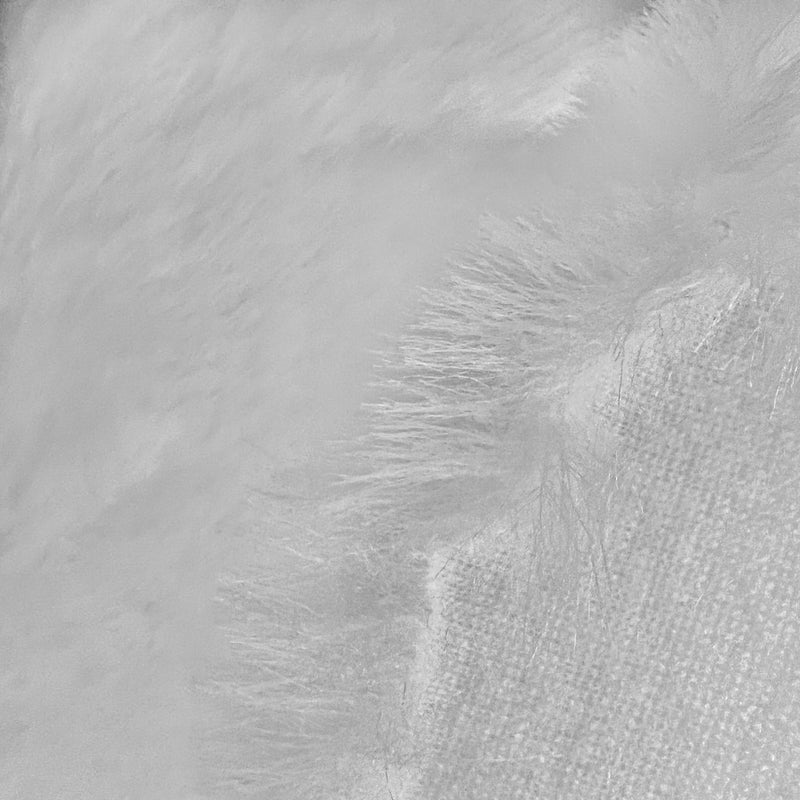 Zahra WHITE 0.75 Inch Short Pile Soft Faux Fur Fabric for Fursuit, Cosplay Costume, Photo Prop, Trim, Throw Pillow, Crafts - 10177