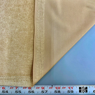 Princess CHAMPAGNE BEIGE Polyester Spandex Stretch Velvet Fabric Bows, Top Knots, Scrunchies, Clothes, Costumes, Crafts - 10001