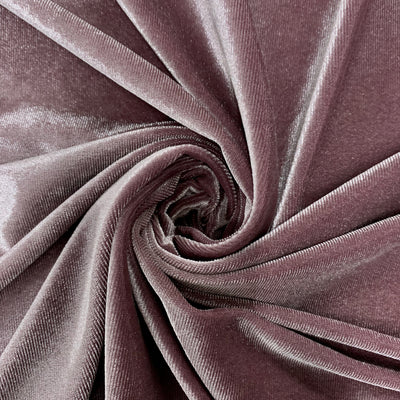 Princess DARK MAUVE Polyester Spandex Stretch Velvet Fabric for Bows, Top Knots, Head Wraps, Scrunchies, Clothes, Costumes, Crafts - 10001
