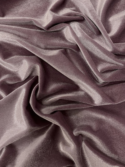 Princess DARK MAUVE Polyester Spandex Stretch Velvet Fabric for Bows, Top Knots, Head Wraps, Scrunchies, Clothes, Costumes, Crafts - 10001