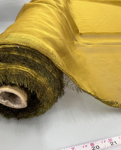 Jolene GOLD OLIVE Polyester Two-Tone Chiffon Fabric by the Yard - 10135