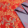 Kai RED Dragon Brocade Chinese Satin Fabric for Cheongsam/Qipao, Apparel, Costumes, Bags, Crafts - 10211