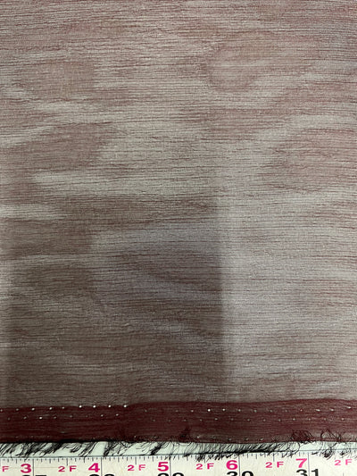 Jolene BURGUNDY BLACK Polyester Two-Tone Chiffon Fabric by the Yard - 10135