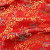 Kai RED Dragon Brocade Chinese Satin Fabric for Cheongsam/Qipao, Apparel, Costumes, Bags, Crafts - 10211