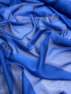 Jolene ROYAL BLUE Polyester Two-Tone Chiffon Fabric by the Yard - 10135