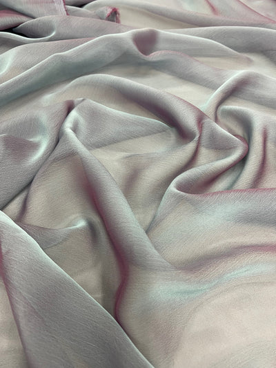 Jolene SLATE BLUE MAUVE Polyester Two-Tone Chiffon Fabric by the Yard - 10135