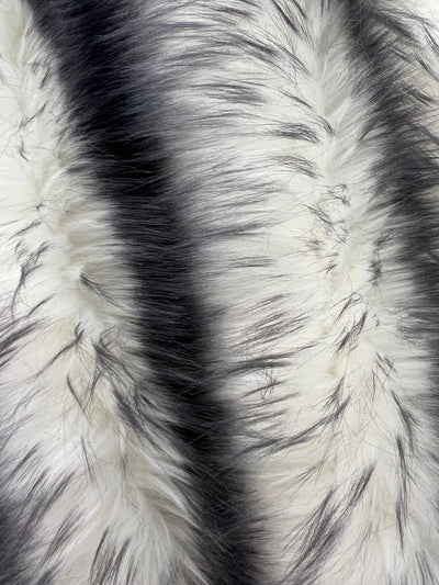 Bristol GREY Tip Candy Shag Long Pile Soft Faux Fur Fabric for Fursuit, Cosplay Costume, Photo Prop, Trim, Throw Pillow, Crafts