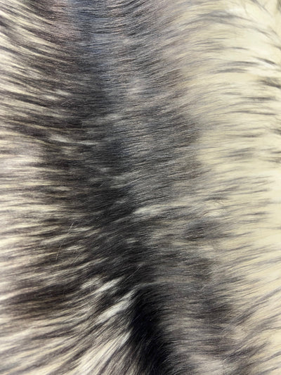 Bristol GREY Tip Candy Shag Long Pile Soft Faux Fur Fabric for Fursuit, Cosplay Costume, Photo Prop, Trim, Throw Pillow, Crafts