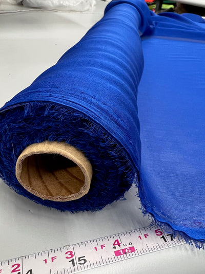 Jolene ROYAL BLUE Polyester Two-Tone Chiffon Fabric by the Yard - 10135