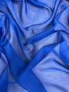 Jolene ROYAL BLUE Polyester Two-Tone Chiffon Fabric by the Yard - 10135