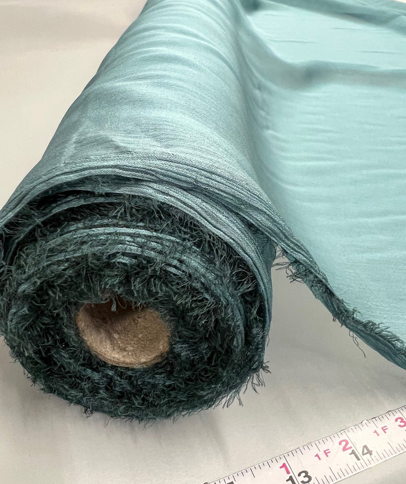 Jolene HUNTER GREEN AQUA Polyester Two-Tone Chiffon Fabric by the Yard - 10135
