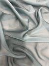 Jolene HUNTER GREEN AQUA Polyester Two-Tone Chiffon Fabric by the Yard - 10135