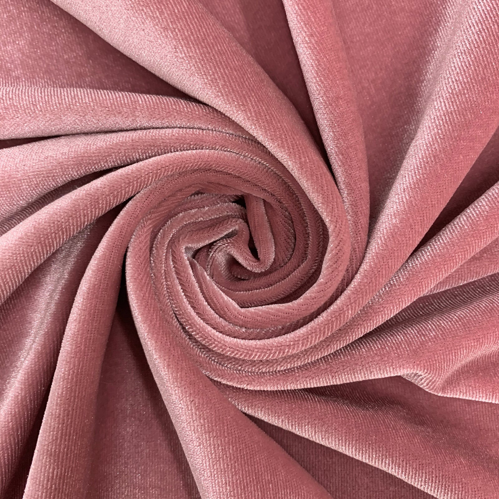 Princess DUSTY ROSE-B Polyester Spandex Stretch Velvet Fabric for Bows, Top Knots, Head Wraps, Scrunchies, Clothes, Costumes, Crafts - 10001