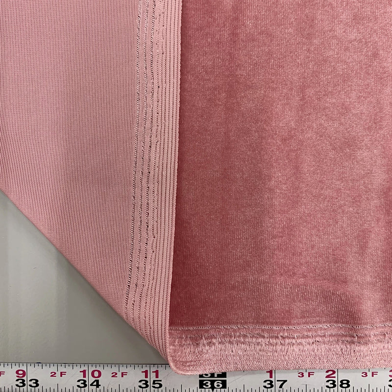 Princess DUSTY ROSE-B Polyester Spandex Stretch Velvet Fabric for Bows, Top Knots, Head Wraps, Scrunchies, Clothes, Costumes, Crafts - 10001