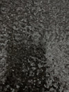 Leila MATTE BLACK Sequins on Mesh Fabric by the Yard - 10050