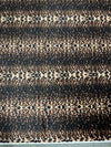 Dana BLACK BROWN BEIGE Animal Pattern Polyester Stretch Velvet Fabric by the Yard for Tops, Clothes, Dance Wear, Costumes, Crafts - 10160