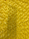 Ruth YELLOW Cuddle Minky Rosette Soft Faux Fur Fabric by the Yard - 10083