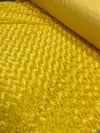 Ruth YELLOW Cuddle Minky Rosette Soft Faux Fur Fabric by the Yard - 10083