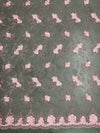 Andrea LIGHT PINK 3D Floral Matte Corded Embroidery on Mesh Lace Fabric by the Yard - 10016