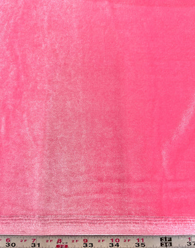Princess CANDY PINK Polyester Spandex Stretch Velvet Fabric for Bows, Top Knots, Head Wraps, Clothes, Costumes, Crafts - NewFabricsDaily
