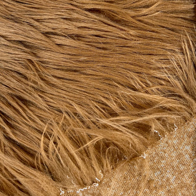 Eden RUST Shaggy Long Pile Soft Faux Fur Fabric for Fursuit, Cosplay Costume, Photo Prop, Trim, Throw Pillow, Crafts