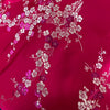 Kori FUCHSIA Plum Blossom Floral Brocade Chinese Satin Fabric for Cheongsam/Qipao, Apparel, Costumes, Upholstery, Bags, Crafts - 10210