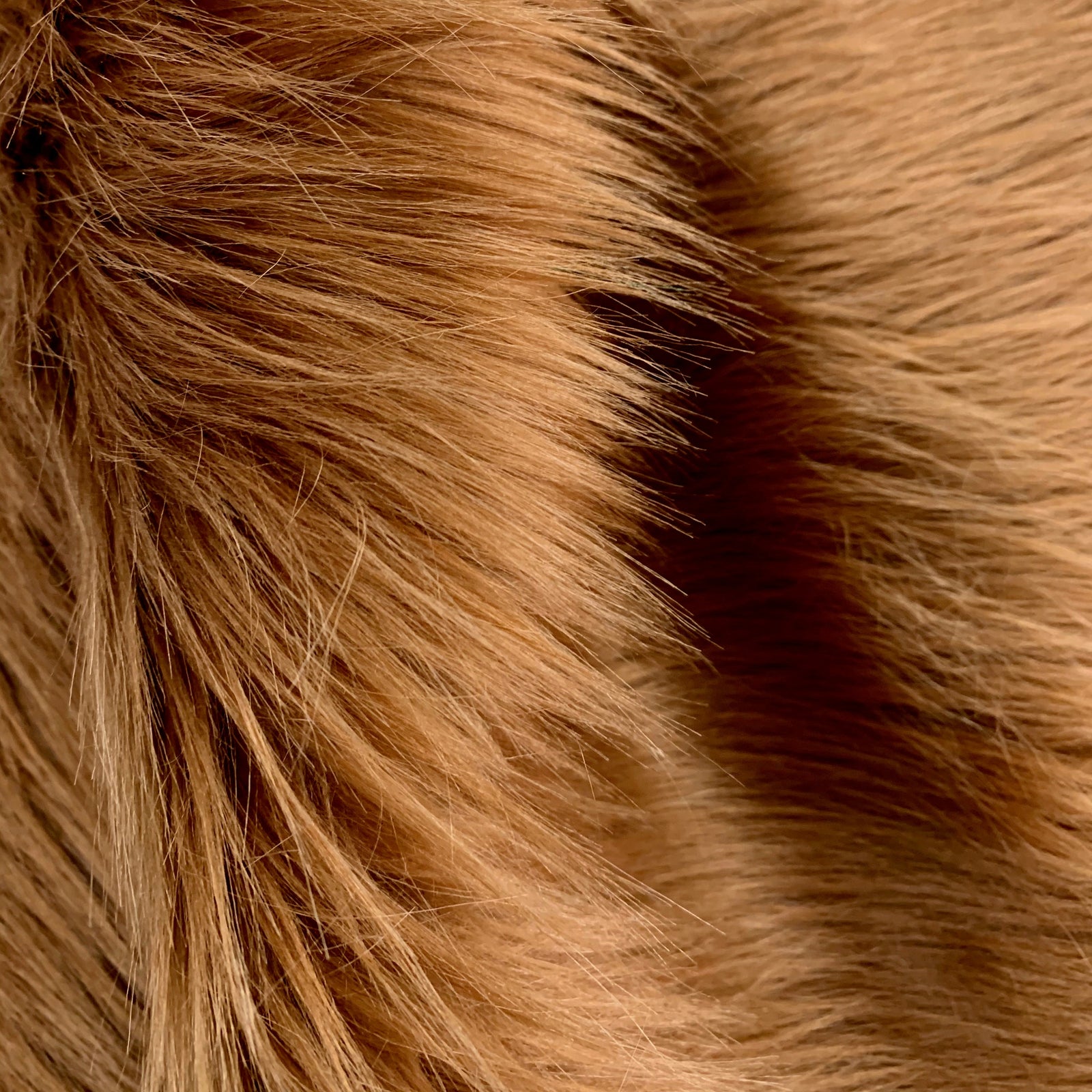 Eden RUST Shaggy Long Pile Soft Faux Fur Fabric for Fursuit, Cosplay Costume, Photo Prop, Trim, Throw Pillow, Crafts