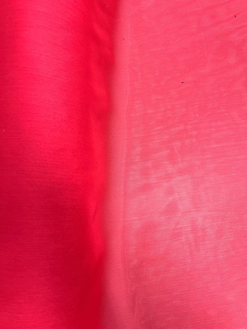 Jolene DIVA PINK Polyester Two-Tone Chiffon Fabric by the Yard - 10135