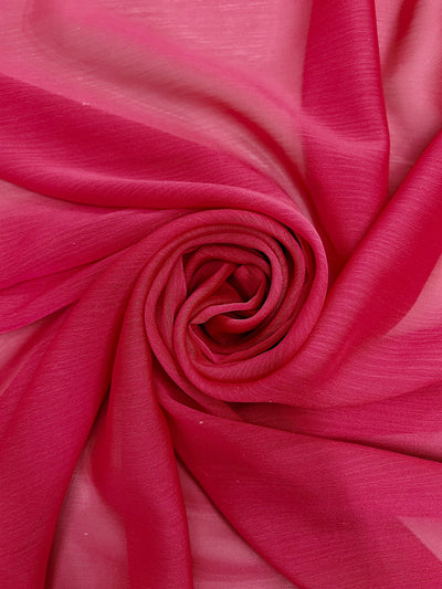 Jolene DIVA PINK Polyester Two-Tone Chiffon Fabric by the Yard - 10135