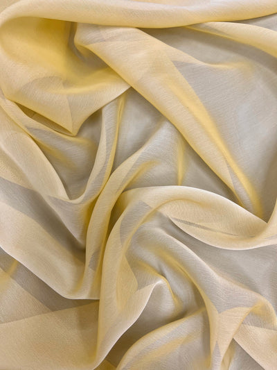 Jolene MELLOW YELLOW Polyester Two-Tone Chiffon Fabric by the Yard - 10135