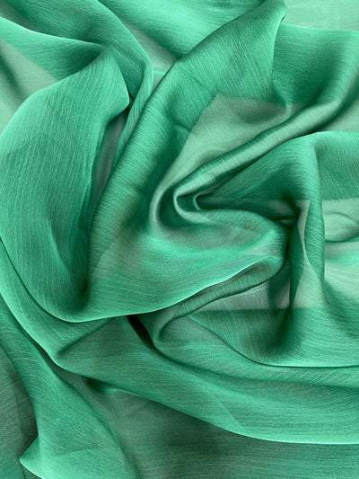 Jolene GREEN HUNTER GREEN Polyester Two-Tone Chiffon Fabric by the Yard - 10135