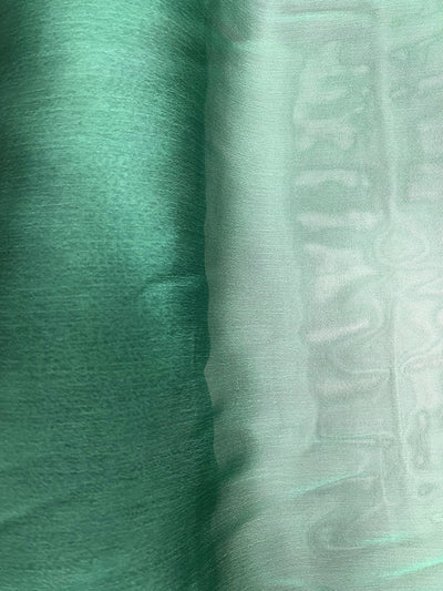 Jolene GREEN HUNTER GREEN Polyester Two-Tone Chiffon Fabric by the Yard - 10135
