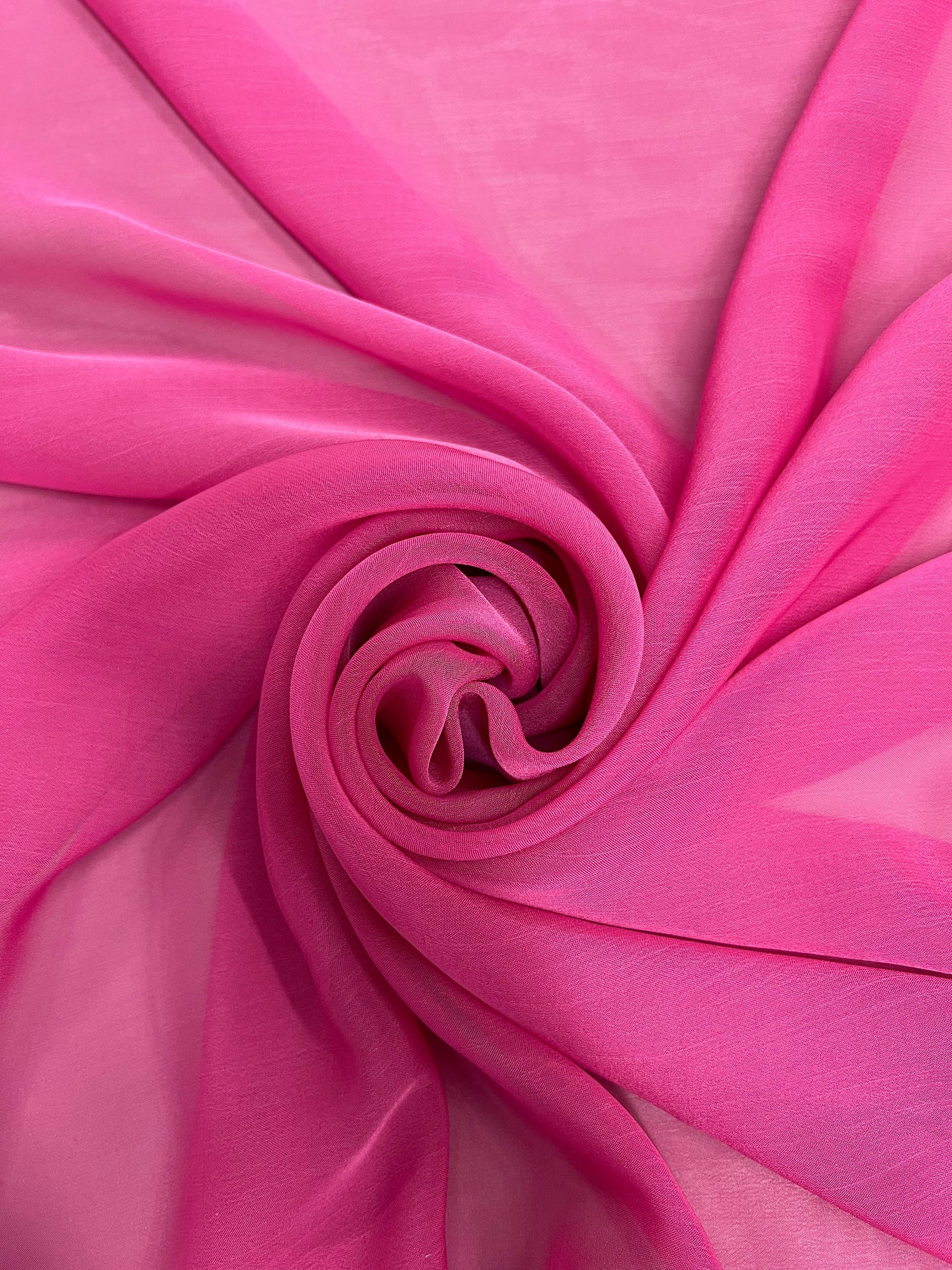 Jolene FUCHSIA ROSE Polyester Two-Tone Chiffon Fabric by the Yard - 10135