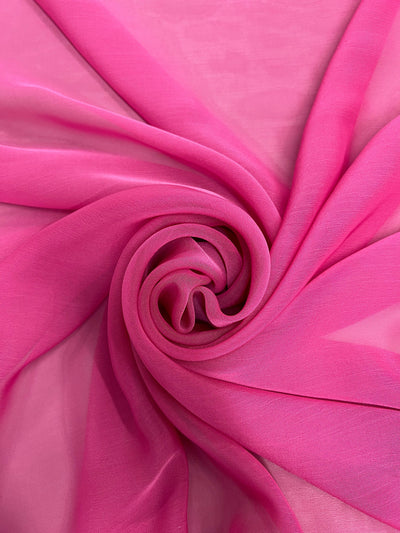 Jolene FUCHSIA ROSE Polyester Two-Tone Chiffon Fabric by the Yard - 10135