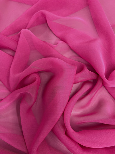Jolene FUCHSIA ROSE Polyester Two-Tone Chiffon Fabric by the Yard - 10135