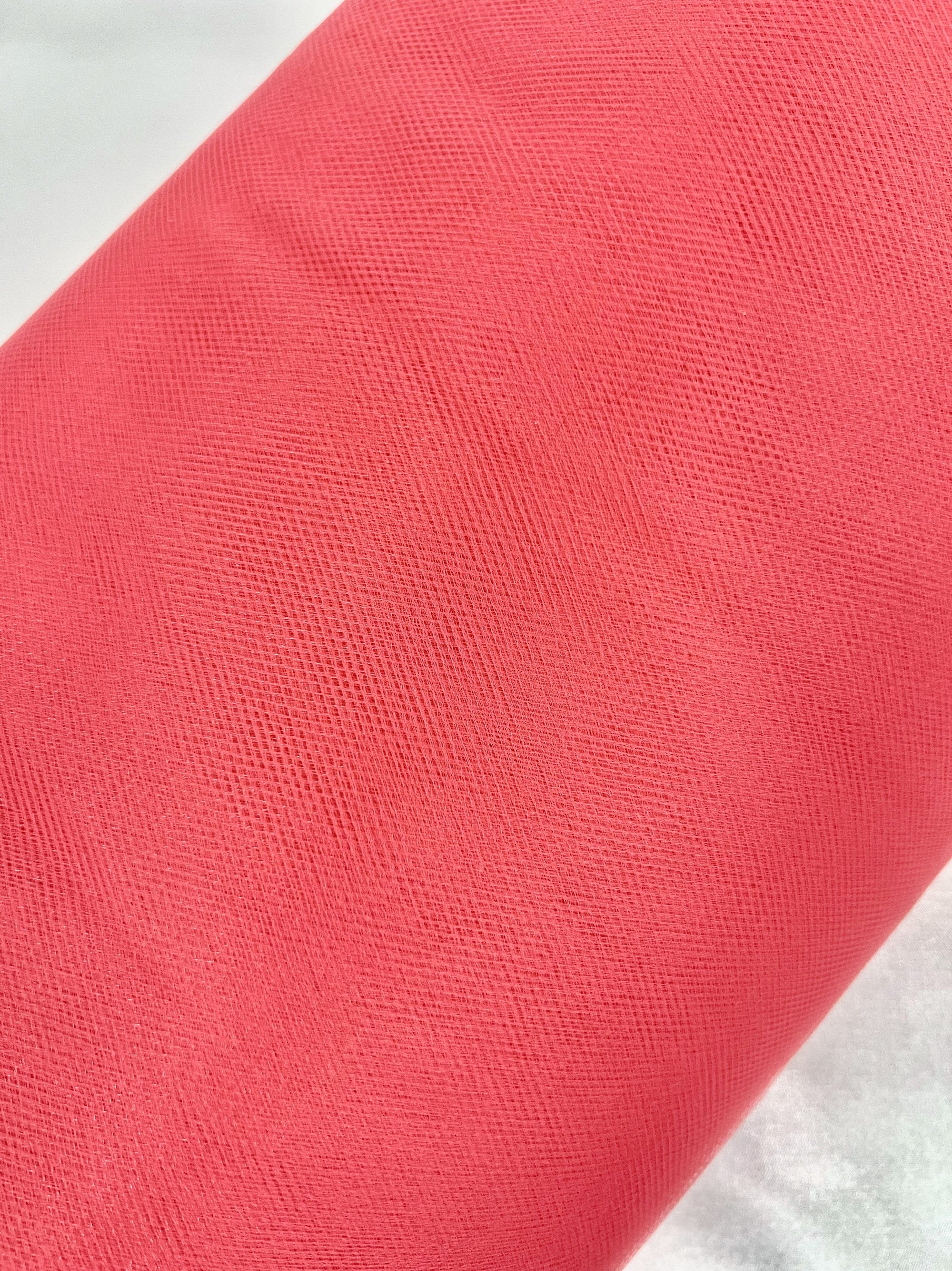 Juliana CORAL 40 Yards of 54'' Polyester Tulle Fabric by Bolt - 10011