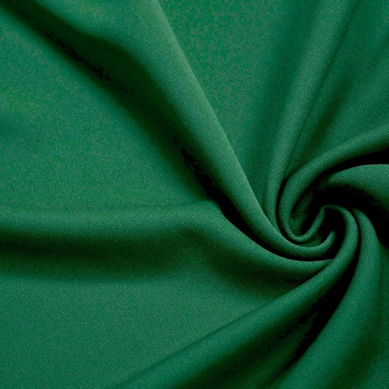 Evie EMERALD GREEN Polyester (Not Neoprene) Scuba Double Knit Fabric by the Yard - 10021