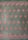 Ryleigh CORAL 3D Floral Embroidery with Foil & Sequins on Mesh Lace Fabric by the Yard - 10010