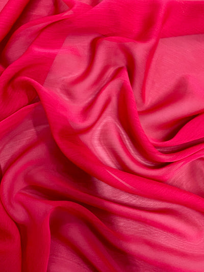 Jolene DIVA PINK Polyester Two-Tone Chiffon Fabric by the Yard - 10135