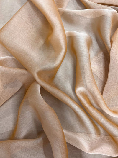 Jolene HONEY BEIGE Polyester Two-Tone Chiffon Fabric by the Yard - 10135