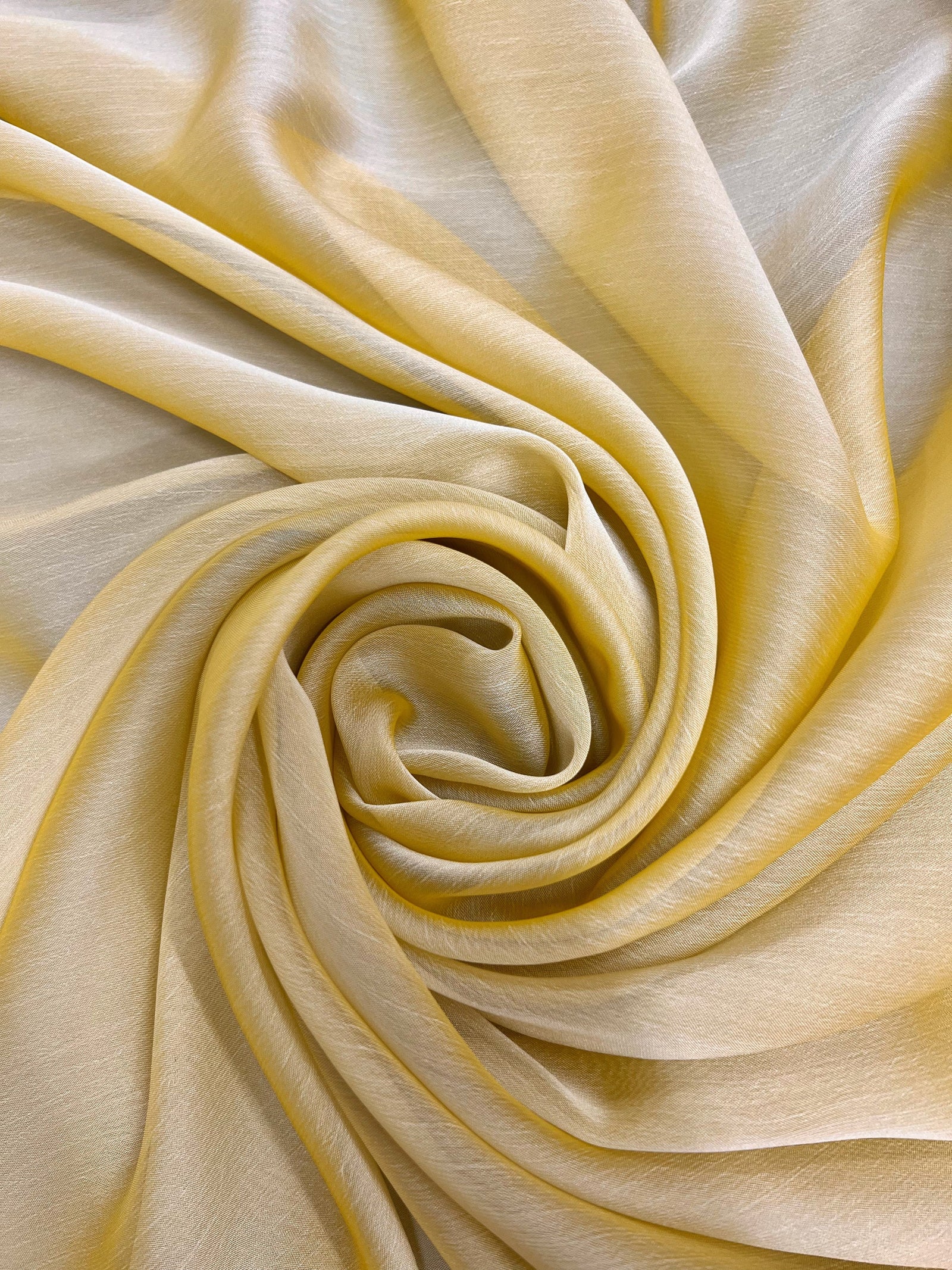 Jolene LEMON DROP Polyester Two-Tone Chiffon Fabric by the Yard - 10135