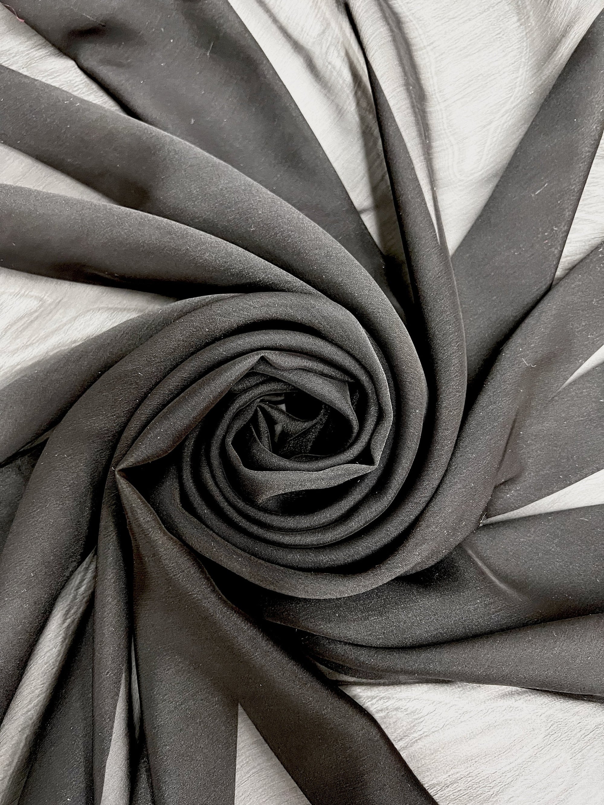 Jolene BLACK Polyester Two-Tone Chiffon Fabric by the Yard - 10135