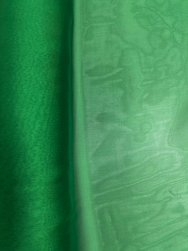 Jolene GREEN Polyester Two-Tone Chiffon Fabric by the Yard - 10135