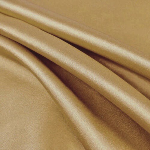 Payton DARK GOLD-B Faux Silk Minimal Stretch Charmeuse Satin Fabric by the Yard - 10017