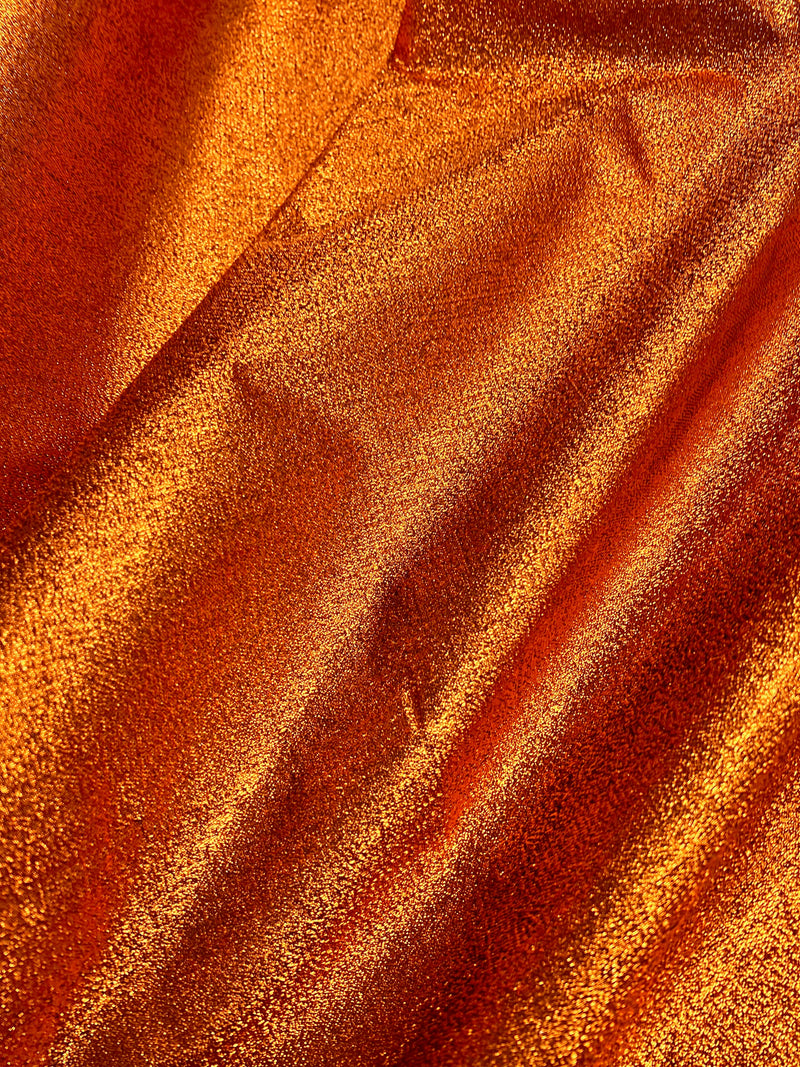 Kenzie COPPER Light Weight Lamé Fabric by the Yard  - 10059