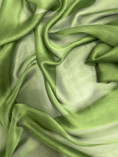 Jolene OLIVE GREEN Polyester Two-Tone Chiffon Fabric by the Yard - 10135