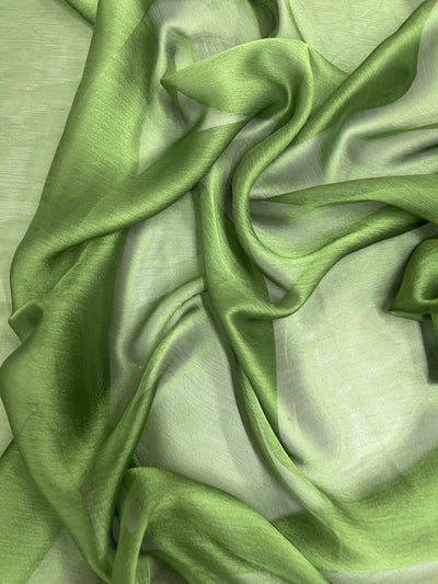 Jolene OLIVE GREEN Polyester Two-Tone Chiffon Fabric by the Yard - 10135