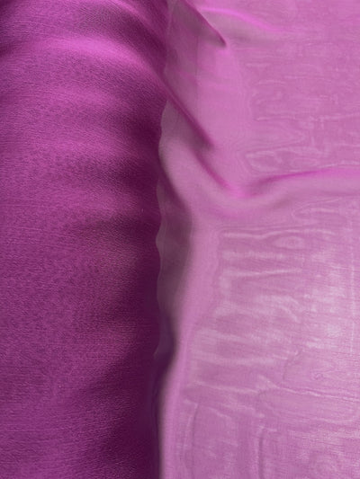 Jolene DARK ORCHID PLUM Polyester Two-Tone Chiffon Fabric by the Yard - 10135